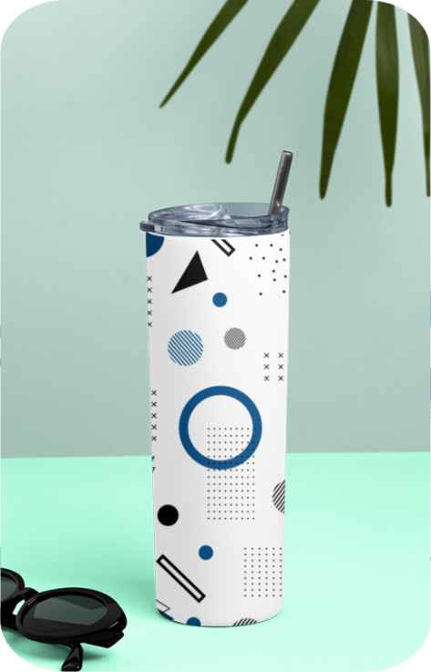 Stainless Steel Tumbler – 20 Oz - Pattern 02