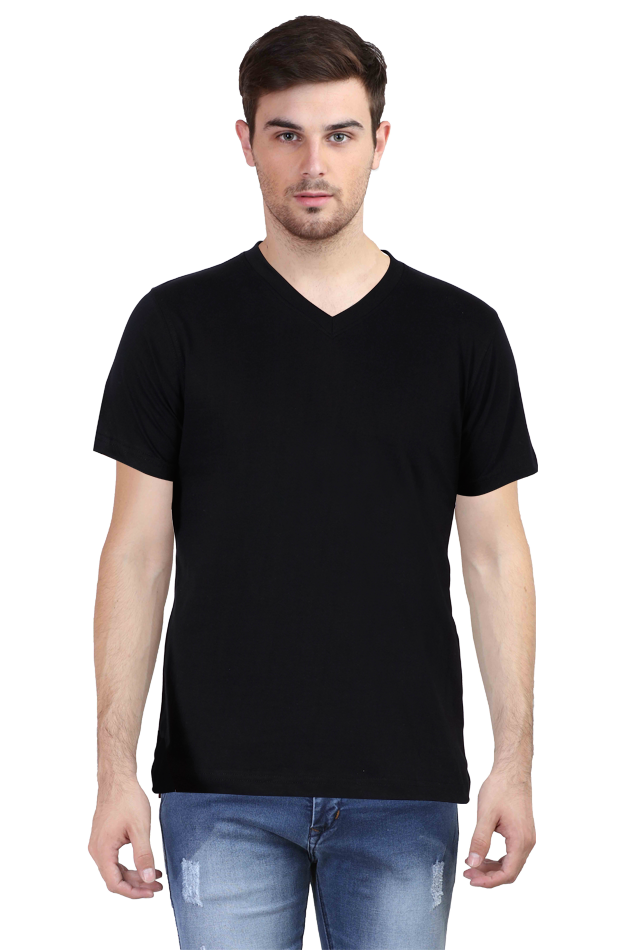 V-Neck Half Sleeves T-Shirt