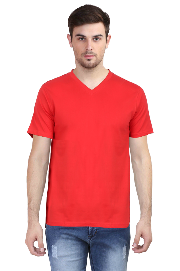 V-Neck Half Sleeves T-Shirt