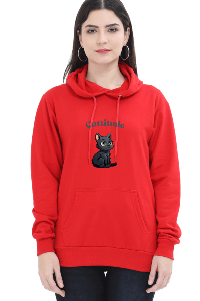 Cotton Hooded Sweatshirt | Cattitude