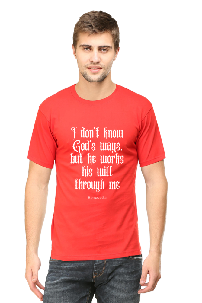 Benedetta "I Don’t Know God’s Ways" Unisex Cotton T-Shirt | Inspired by the Movie