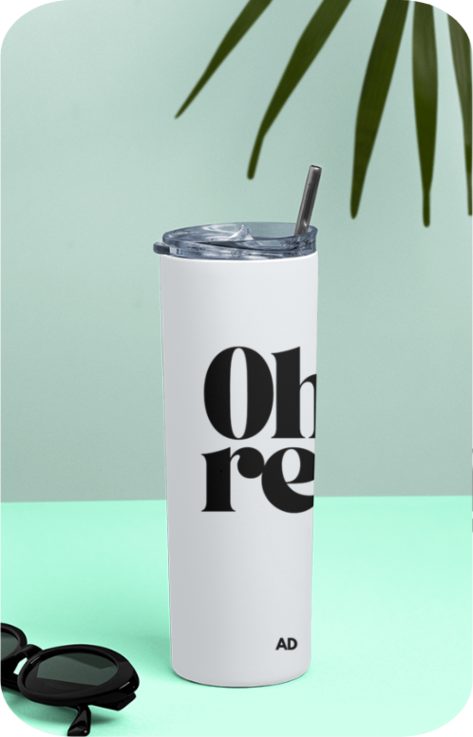 "Oh Really?" Stainless Steel Tumbler – 20 Oz