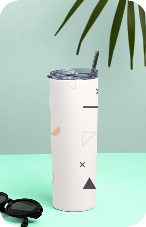 Stainless Steel Tumbler – 20 Oz - Pattern 03