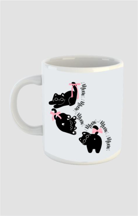 Purr-fect Meow Cat-Print Mug