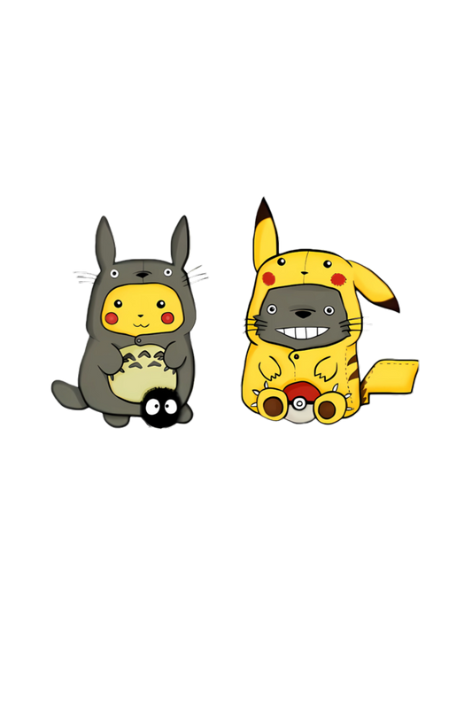 Switch-Up Magic Hoodie: Pikachu Meets Totoro