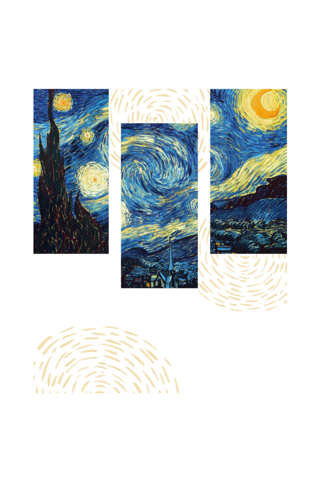 Starry Comfort Hoodie: Van Gogh Art