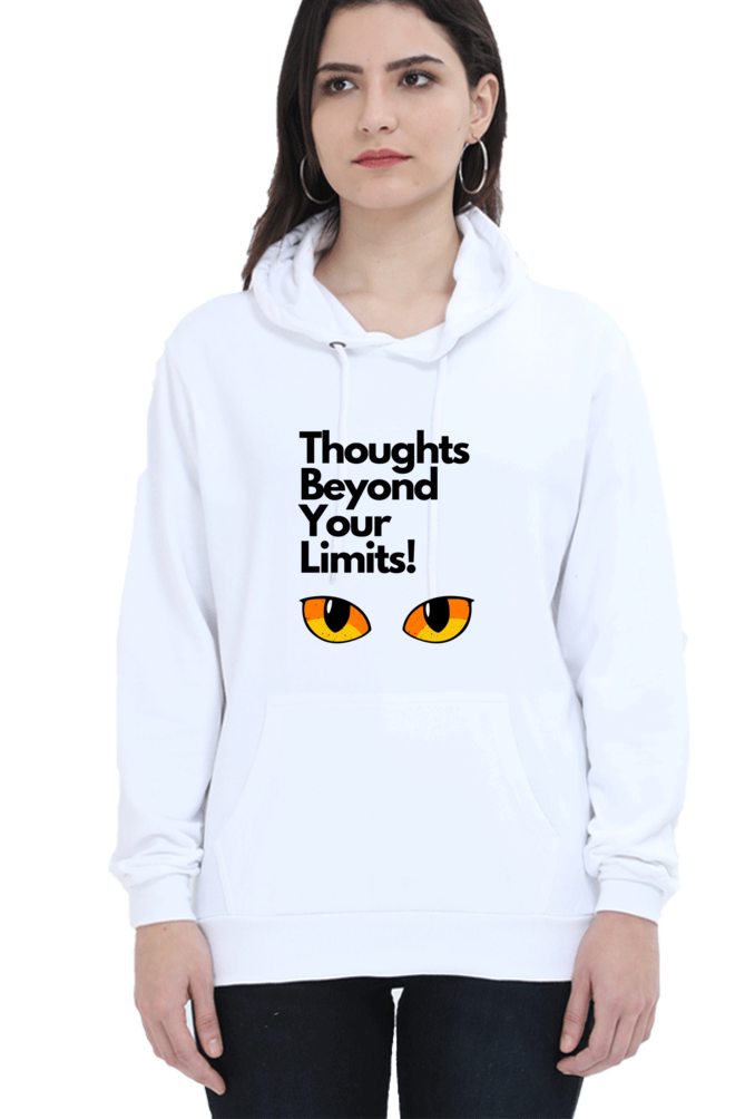 Cotton Hooded Sweatshirt | Cat Eyes – Thoughts Beyond Your Limits