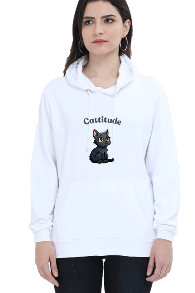 Cotton Hooded Sweatshirt | Cattitude
