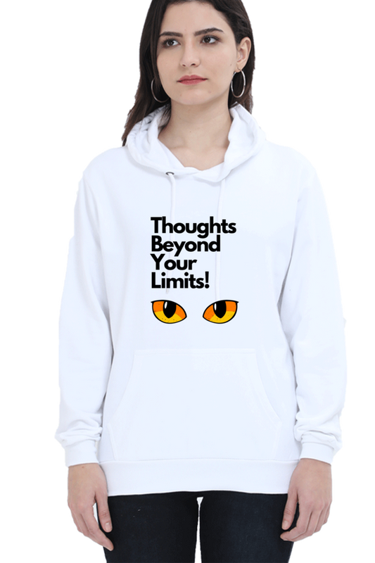 Cotton Hooded Sweatshirt | Cat Eyes – Thoughts Beyond Your Limits