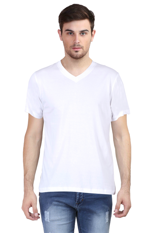 V-Neck Half Sleeves T-Shirt