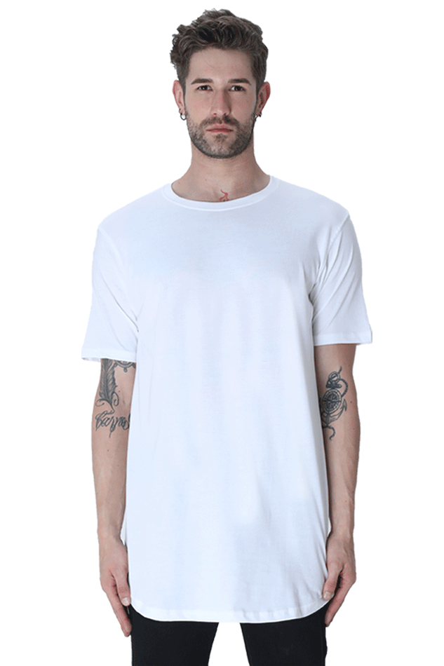 Longline Curved T-Shirt