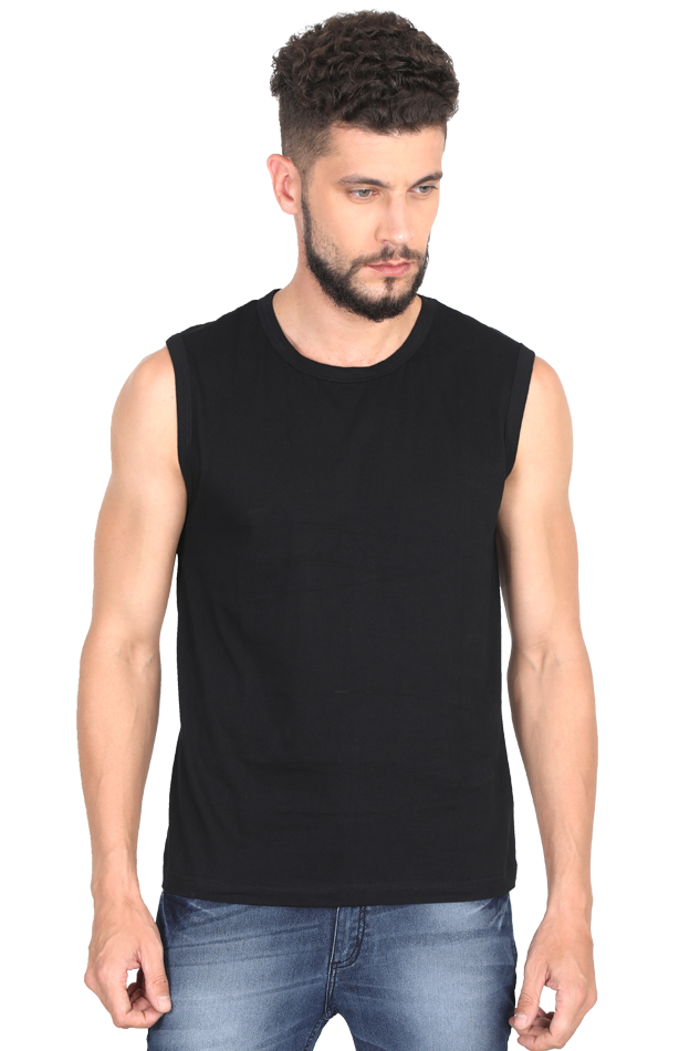 Round Neck Sleeveless T Shirt