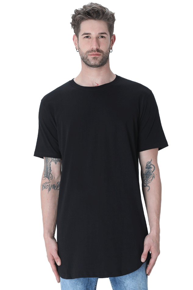 Longline Curved T-Shirt