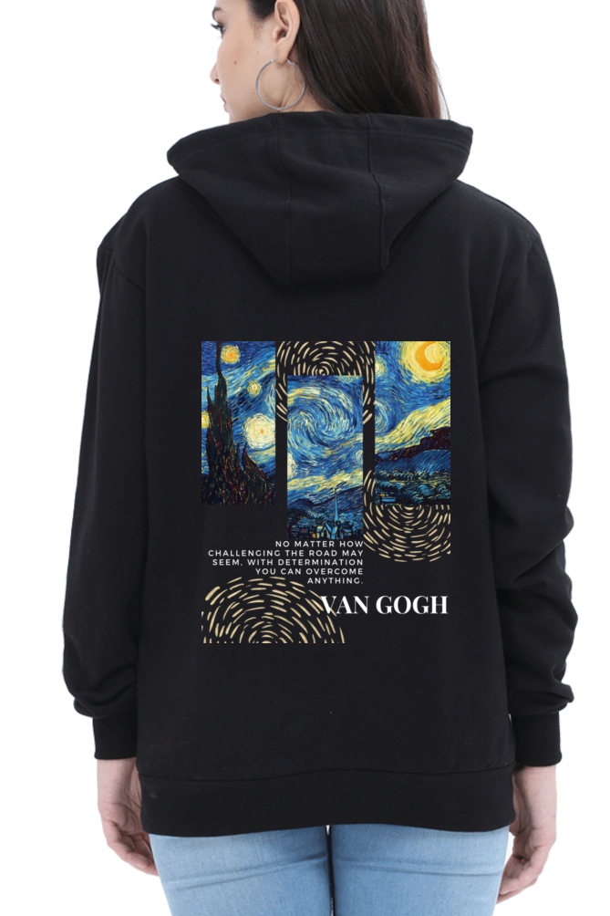 Starry Comfort Hoodie: Van Gogh Art