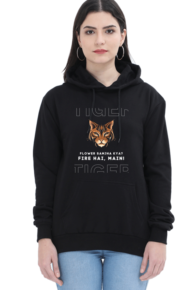 Cotton Hooded Sweatshirt | "Flower Nahi Fire Hai Mai"