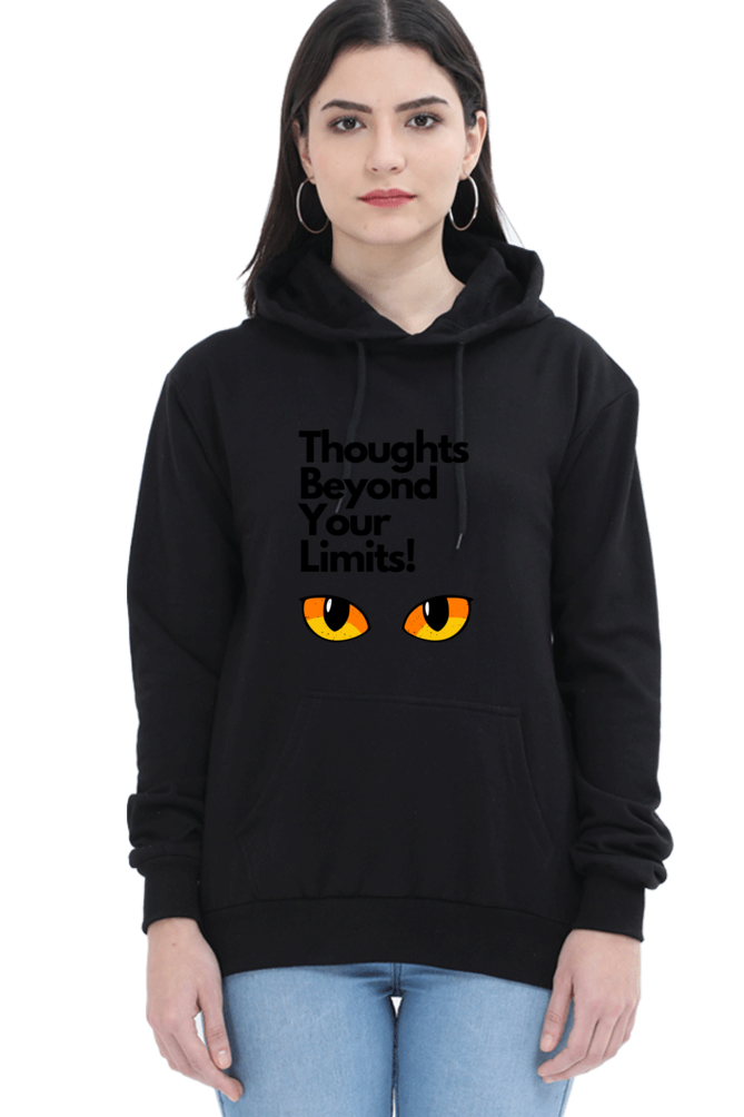 Cotton Hooded Sweatshirt | Cat Eyes – Thoughts Beyond Your Limits