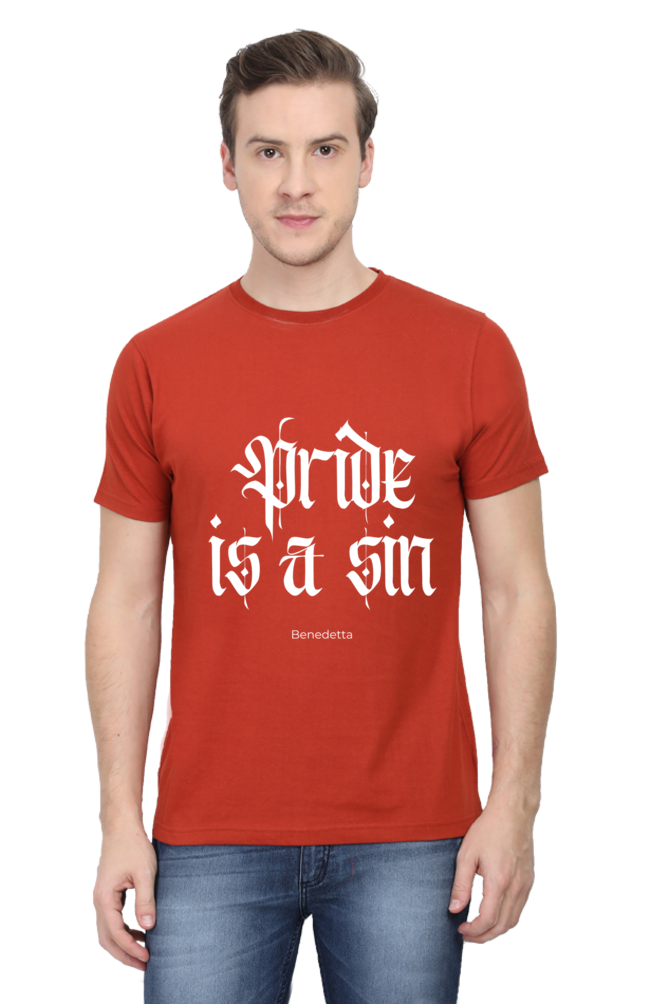 Benedetta “Pride Is a Sin” Unisex Cotton T-Shirt | Bold Movie Statement