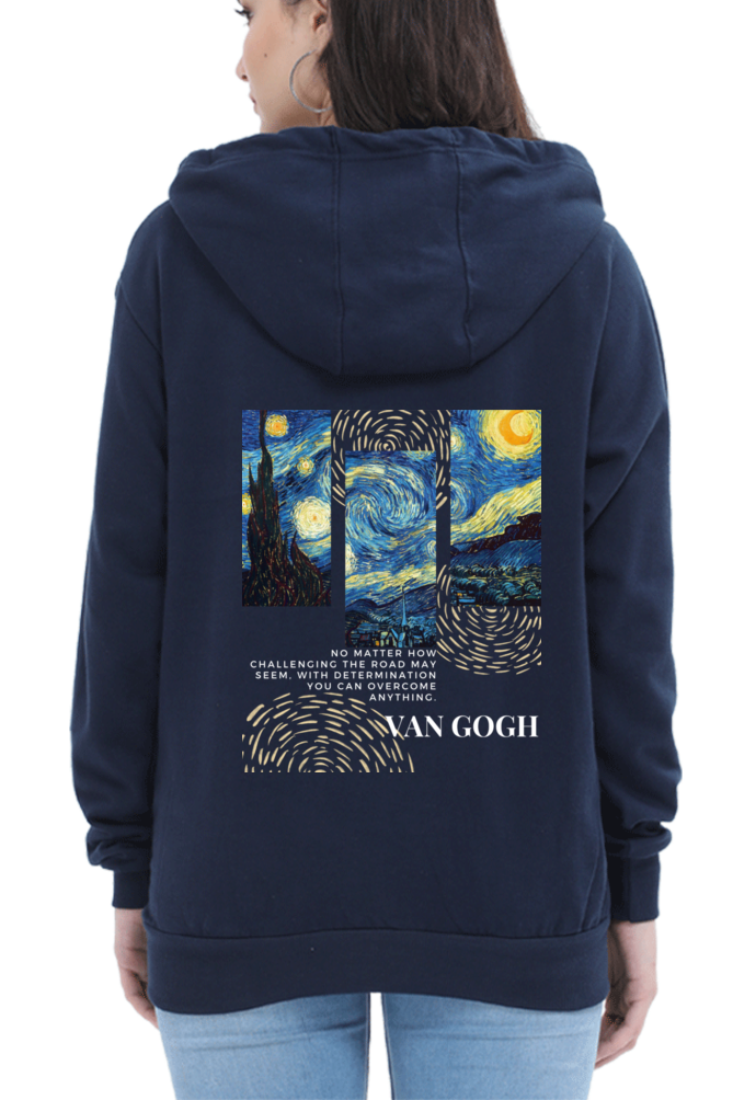 Starry Comfort Hoodie: Van Gogh Art