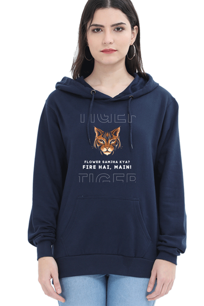 Cotton Hooded Sweatshirt | "Flower Nahi Fire Hai Mai"