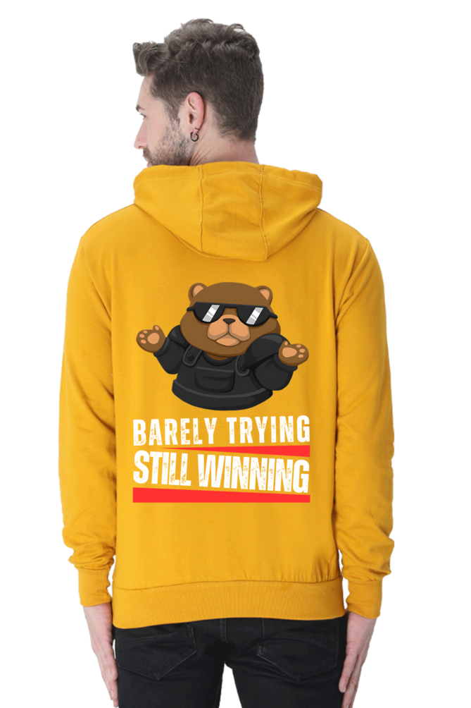 Premium Valorant Hooded Sweatshirt – Barely Trying, Still Winning
