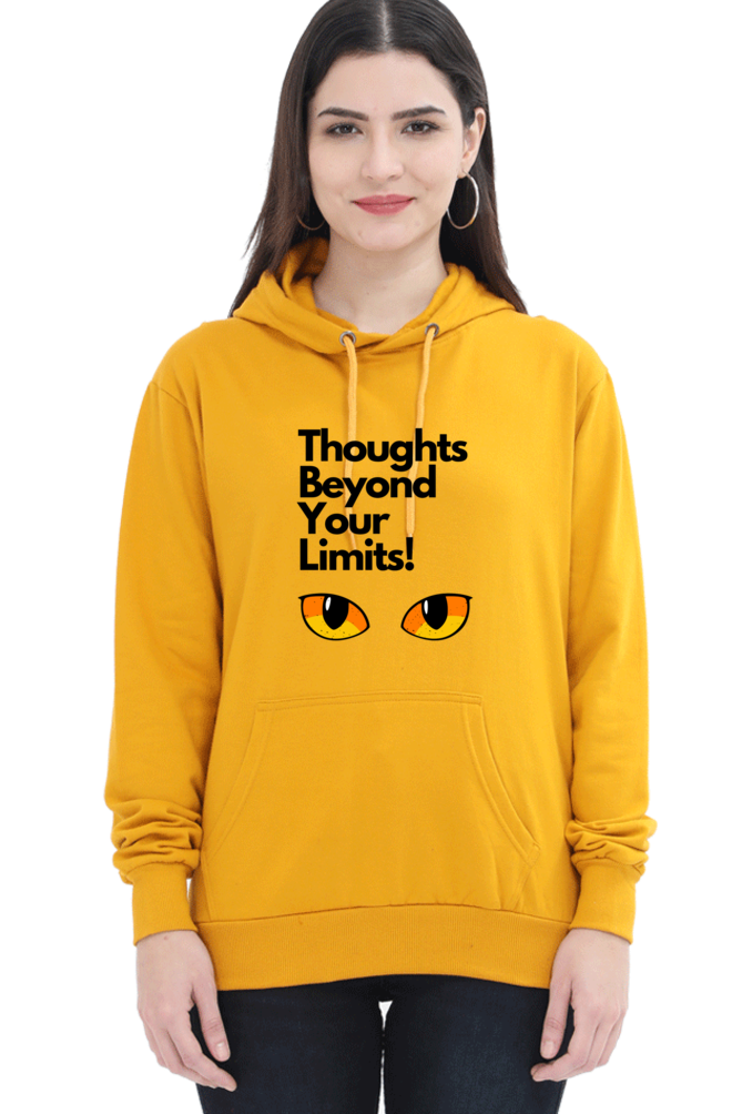Cotton Hooded Sweatshirt | Cat Eyes – Thoughts Beyond Your Limits