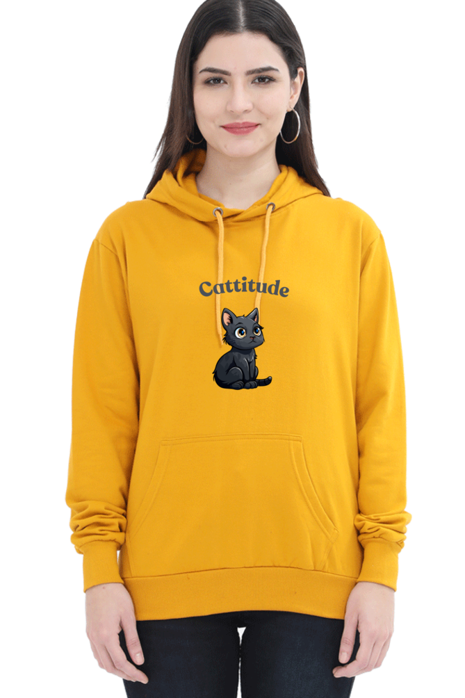 Cotton Hooded Sweatshirt | Cattitude
