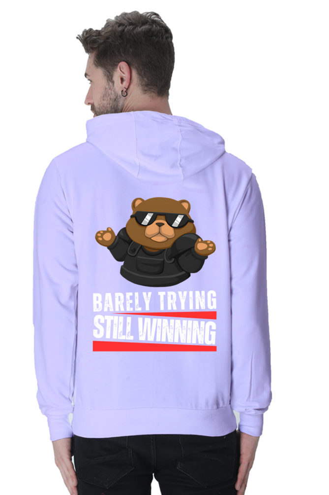 Premium Valorant Hooded Sweatshirt – Barely Trying, Still Winning