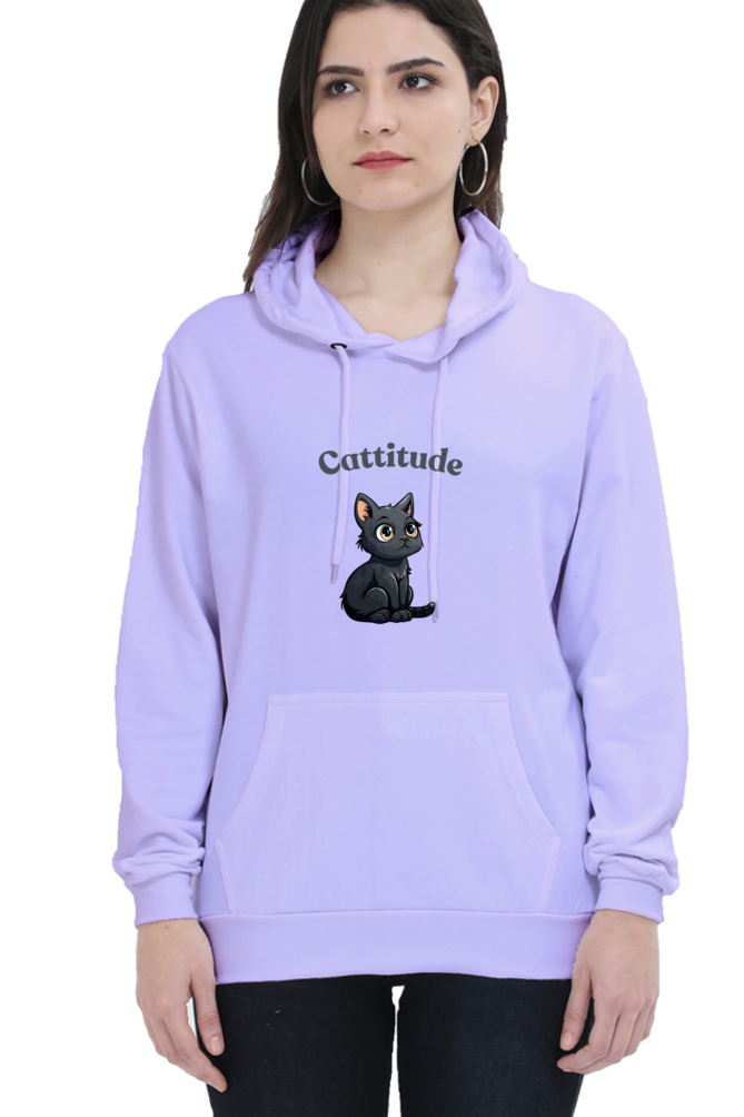 Cotton Hooded Sweatshirt | Cattitude