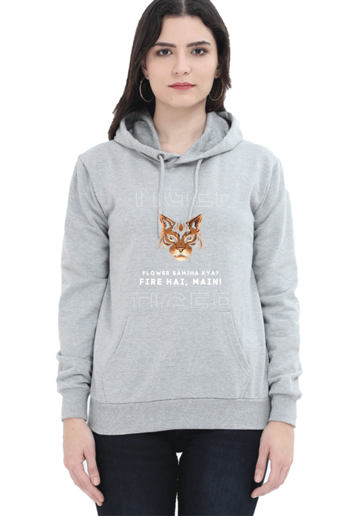 Cotton Hooded Sweatshirt | "Flower Nahi Fire Hai Mai"
