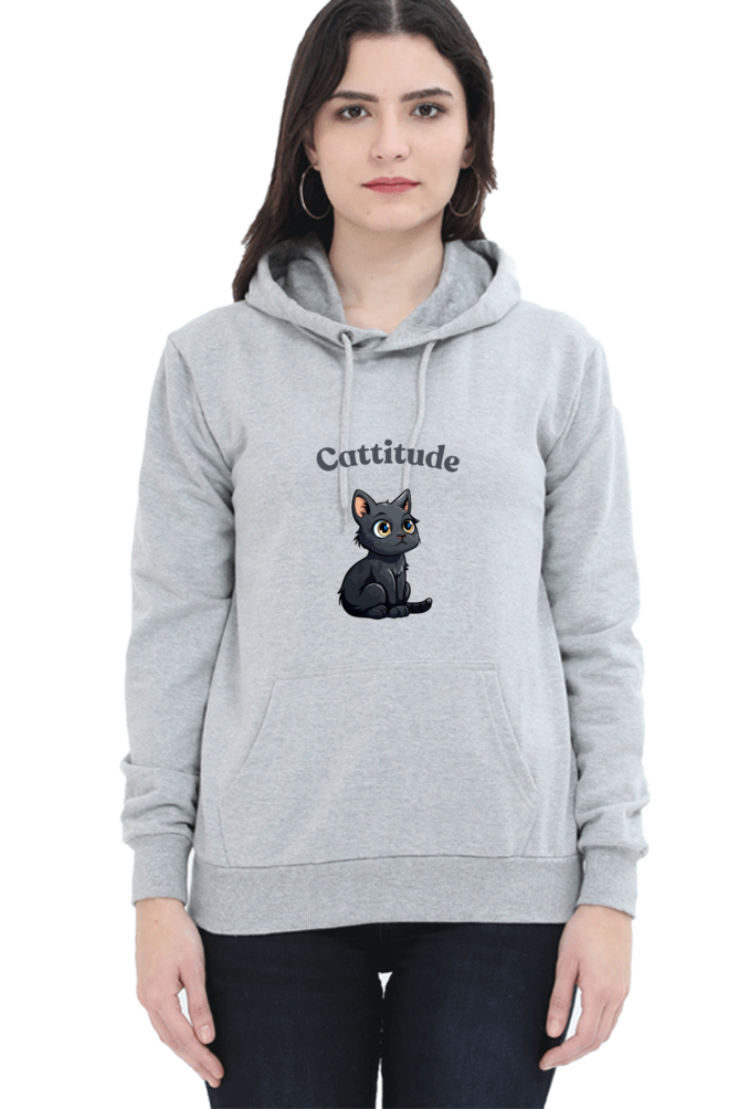 Cotton Hooded Sweatshirt | Cattitude