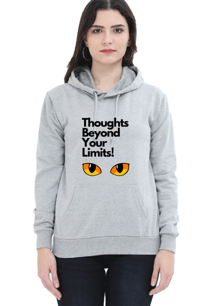 Cotton Hooded Sweatshirt | Cat Eyes – Thoughts Beyond Your Limits