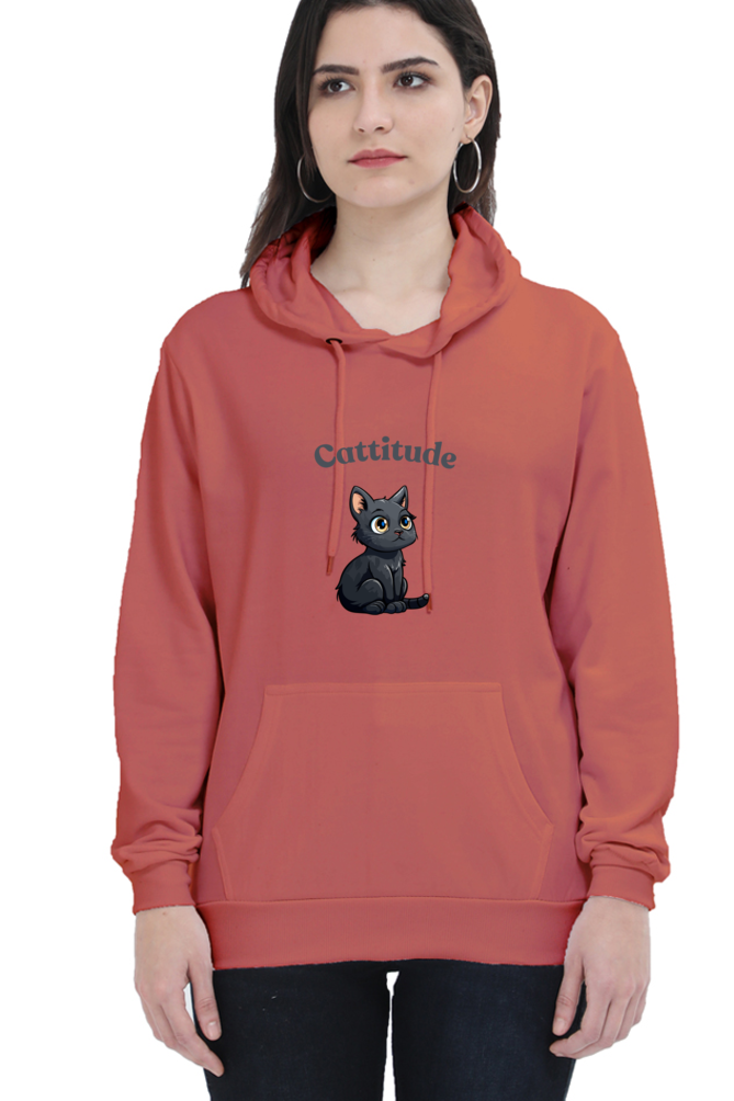 Cotton Hooded Sweatshirt | Cattitude