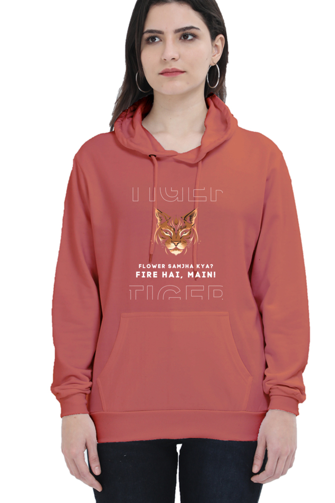 Cotton Hooded Sweatshirt | "Flower Nahi Fire Hai Mai"