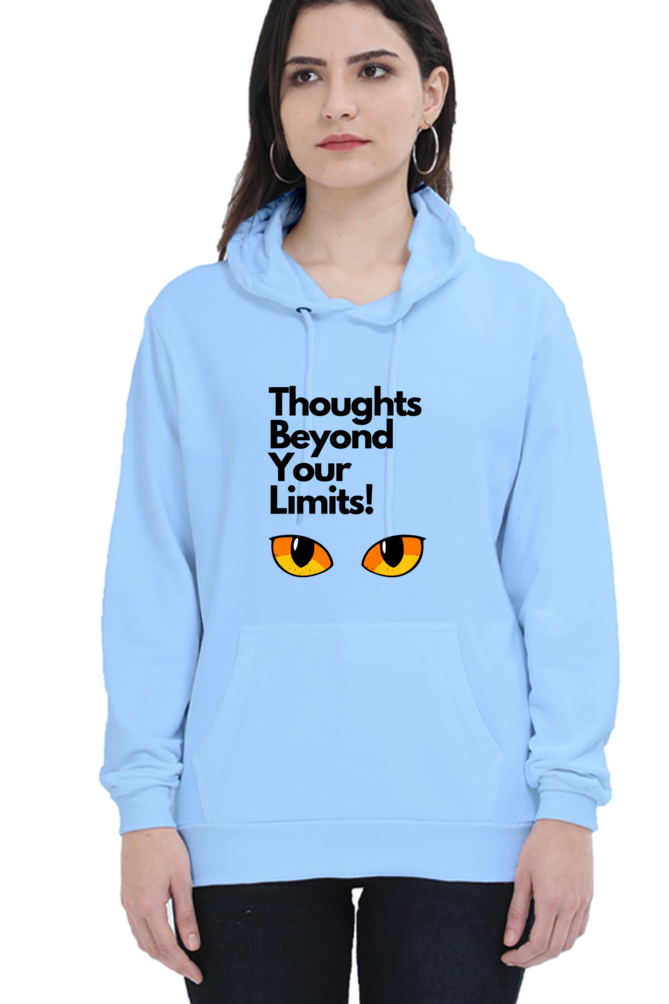 Cotton Hooded Sweatshirt | Cat Eyes – Thoughts Beyond Your Limits