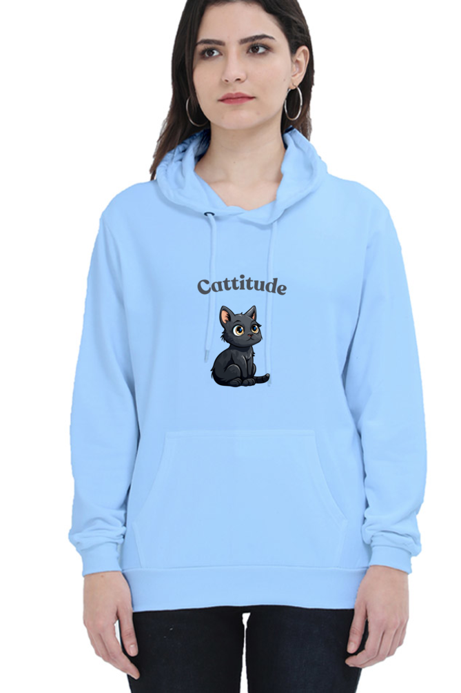 Cotton Hooded Sweatshirt | Cattitude