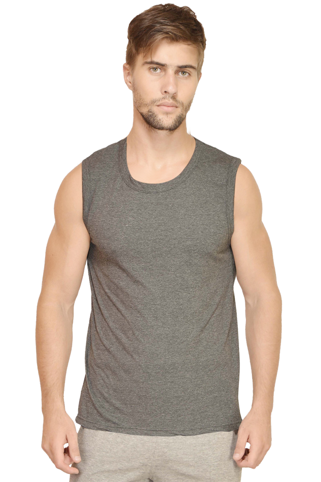 Round Neck Sleeveless T Shirt