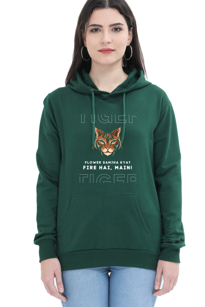 Cotton Hooded Sweatshirt | "Flower Nahi Fire Hai Mai"