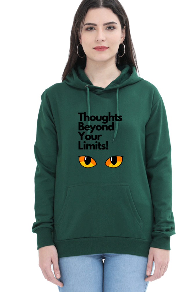 Cotton Hooded Sweatshirt | Cat Eyes – Thoughts Beyond Your Limits