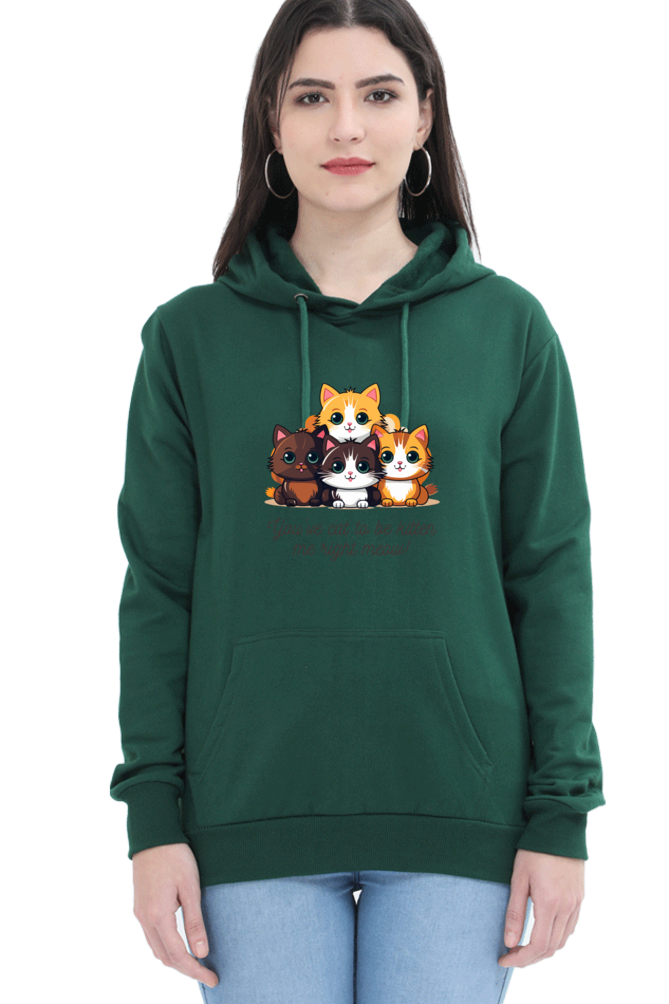 Cotton Hooded Sweatshirt | "You’ve Cat to Be Kitten Me Right Meow!"